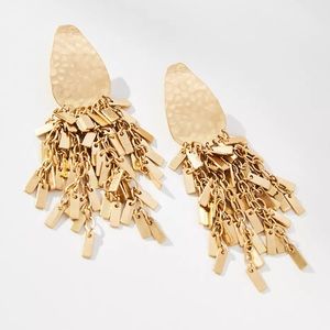 NWT Anthropologie Boho Fringe Drop Earrings